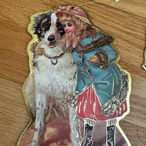 Christmas Reproductions Inc Victorian Christmas Cardboard Ornaments Lot of 11 - Picture 15 of 16